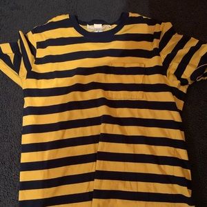 H&M Yellow and Blue striped shirt